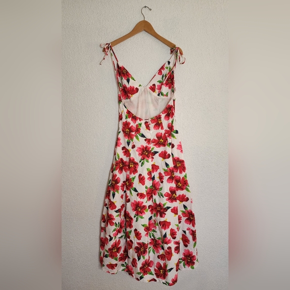 Free People Cotton Floral Finer Things Midi Dress - Picture 10 of 12